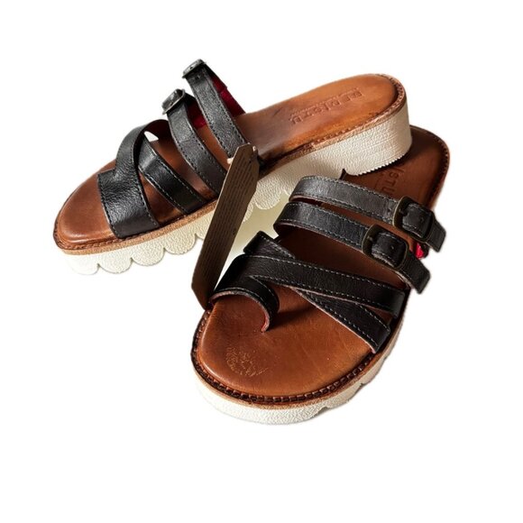 BedIStu Crawler Women's Size 7.5 Flat Cushioned Leather Sandals NWT $189 - Picture 3 of 12